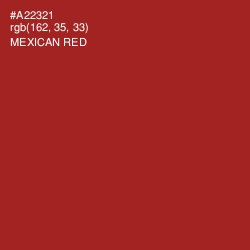 #A22321 - Mexican Red Color Image